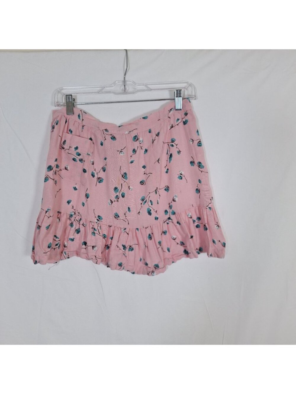 Pink Floral Ruffle Apron Cottage Core - Picture 2 of 7